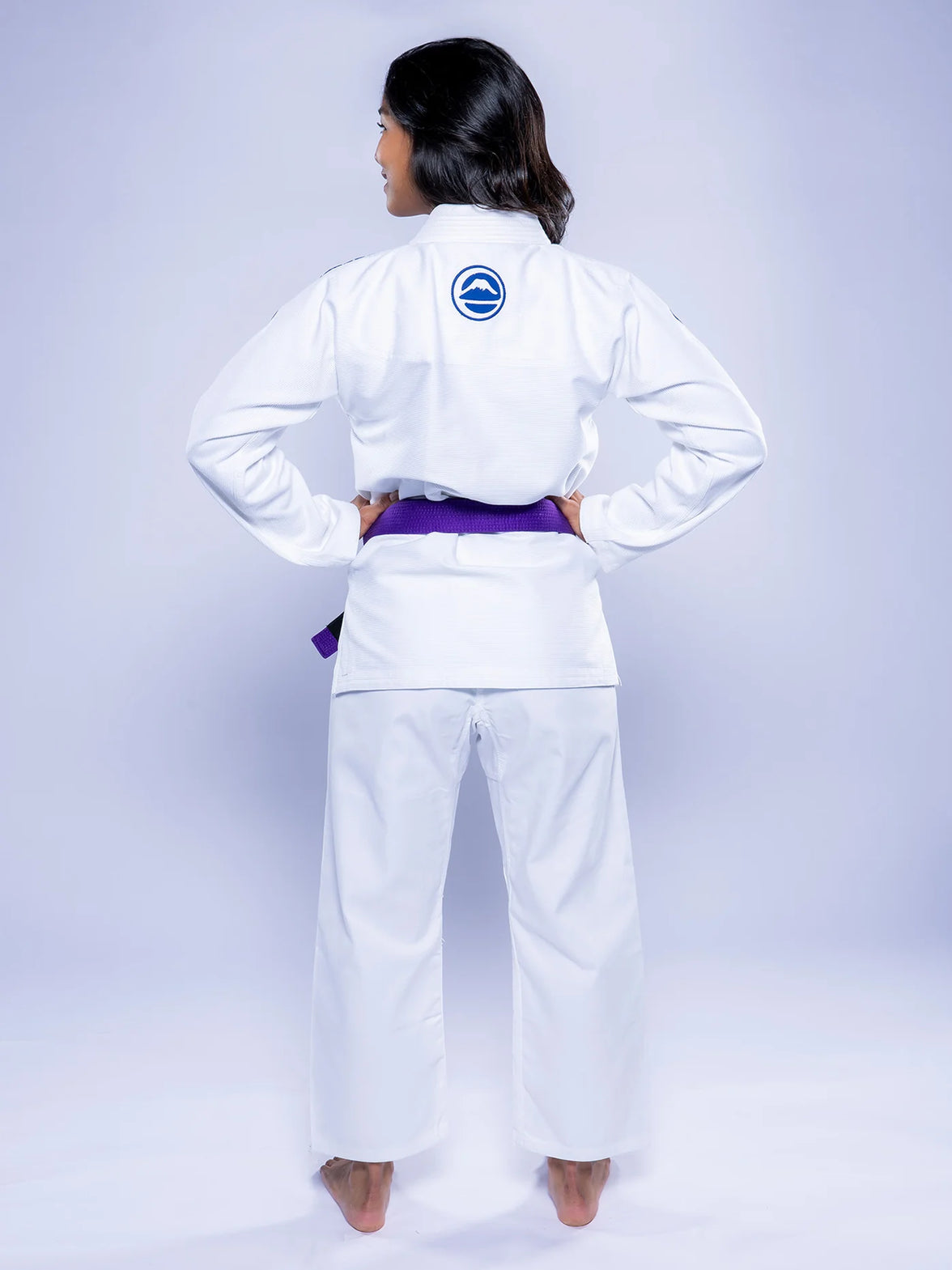 Womens Baseline 2.0 Slim Fit BJJ Gi White Navy